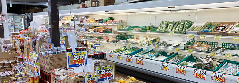 藤沢台店の青果売場