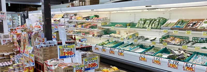 藤沢台店の青果売場