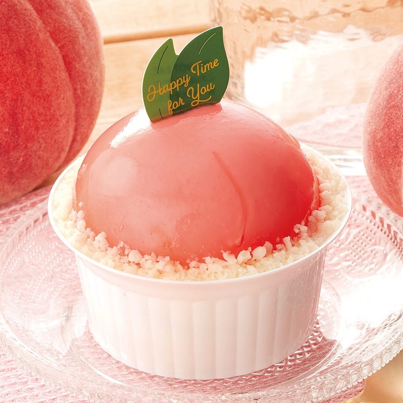 まんまる白桃ケーキ