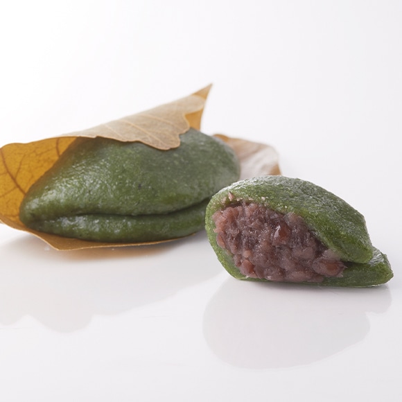 特撰柏餅-よもぎ粒餡