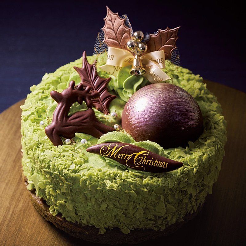 Xmasノエル・マッチャ ～宇治抹茶と香ばしサブレの重なり～15cm